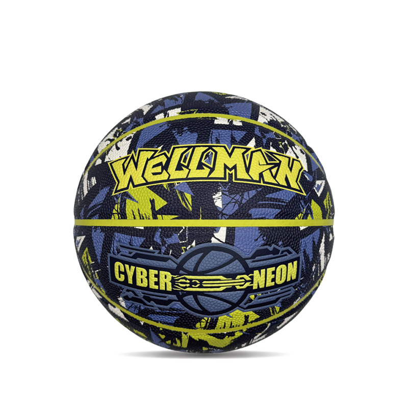 Gepersonaliseerde aangepaste pop cyberpunk gedrukte PU Sport/Gift Basketball Ball Maat 7