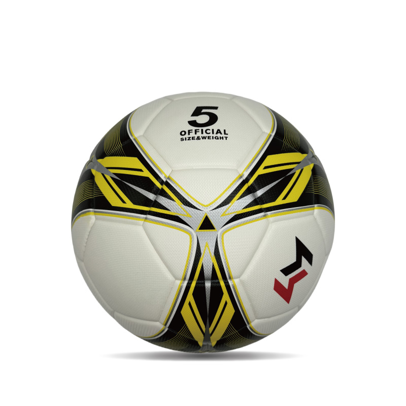 Diamond PU Leather Professional Soccer Ball Officiële maat 5 Aangepaste kleurrijke unisex duurzame training voetbal