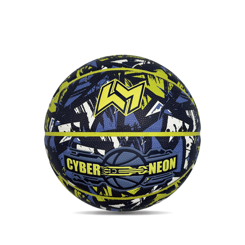 Gepersonaliseerde aangepaste pop cyberpunk gedrukte PU Sport/Gift Basketball Ball Maat 7