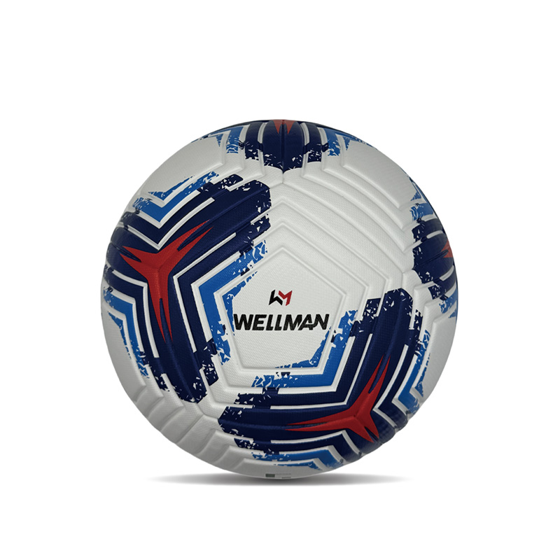 Inspringen zachte pu lederen voetbal ball aangepaste kwaliteit voetbal speciaal vorm voetbal