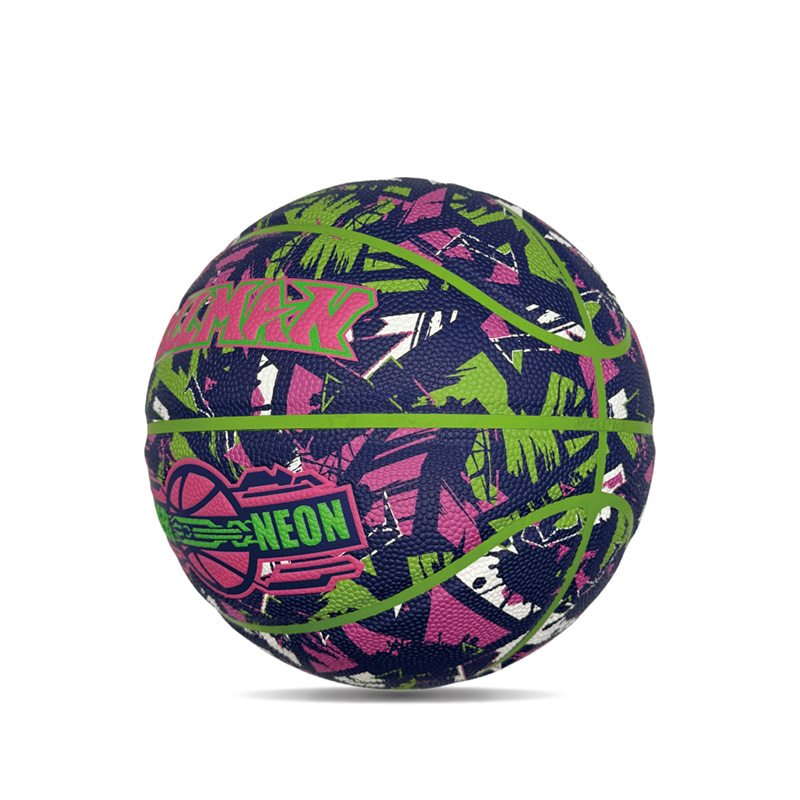 Gepersonaliseerde aangepaste pop cyberpunk gedrukte PU Sport/Gift Basketball Ball Maat 7